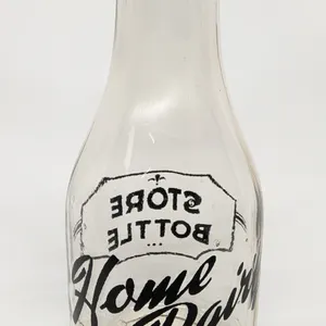 TRPQ QUART MILK BOTTLE HOME DAIRY PULASKI WISCONSIN