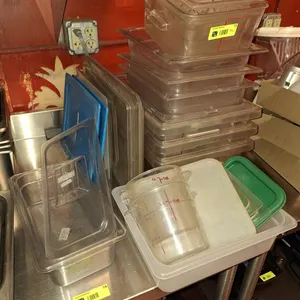 Assorted Poly Pans with Lids and More