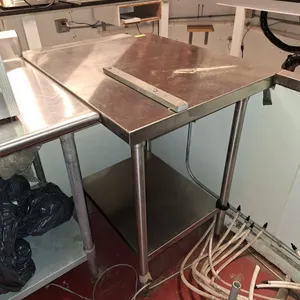SS Prep Table with Backsplash and Undershelf, 36"x30"x36"