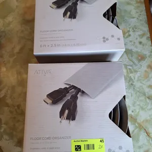 2 Ativa Floor Cord Organizers, 6'x2.5"