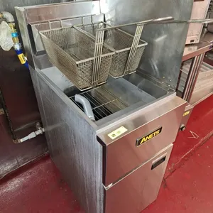 Anets SS Gas Deep Fryer on Wheels, 16"W, Model: SLG40