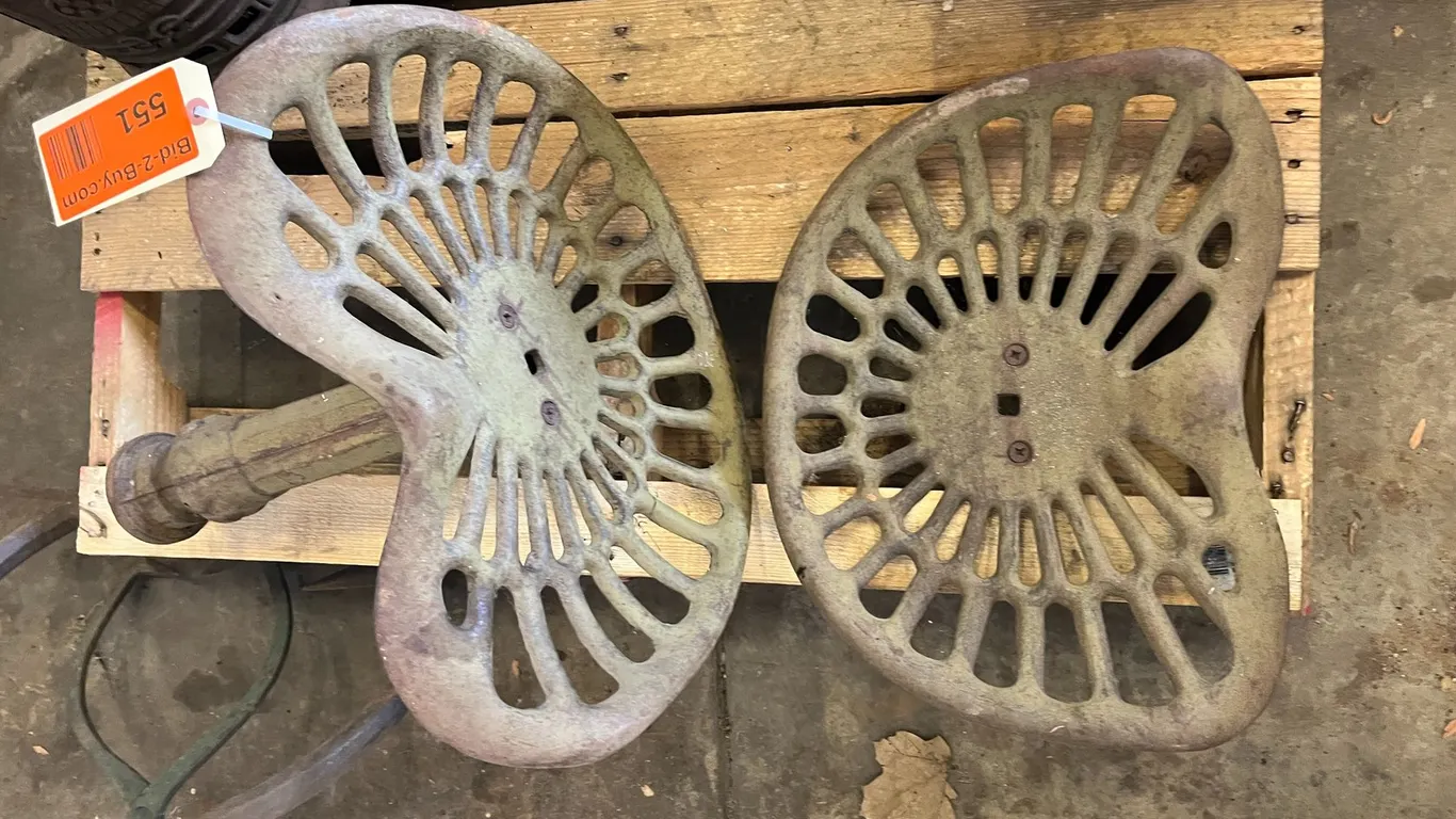 (2) Tractor Seats (1) Base