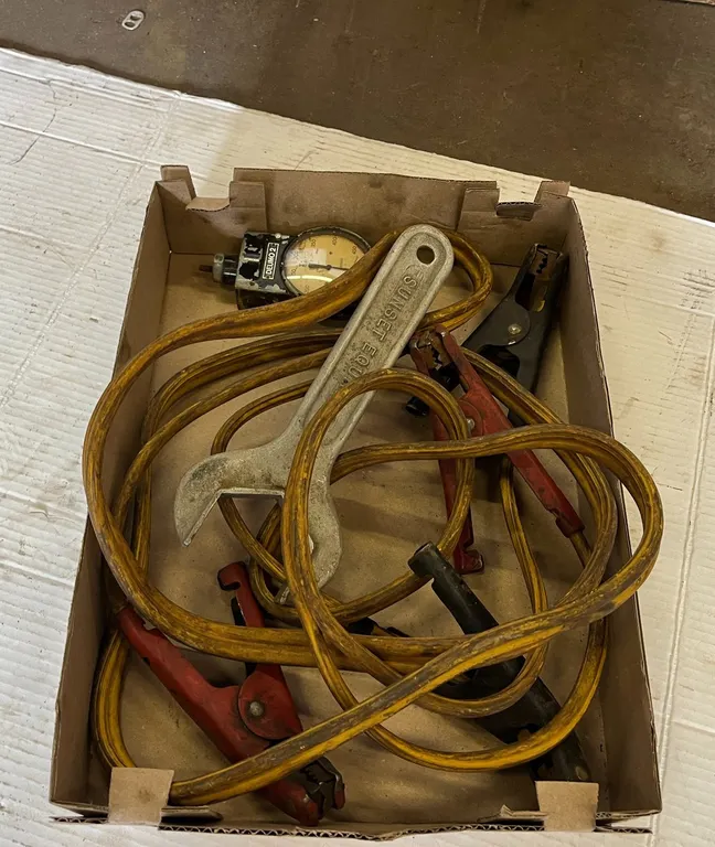 Jumper Cables, Wrench, Guage