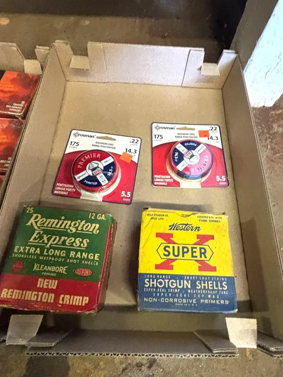 Vintage Shotgun Shells and .22 Caliper