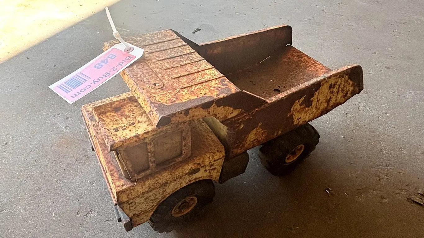 Vintage Yellow Dump Truck