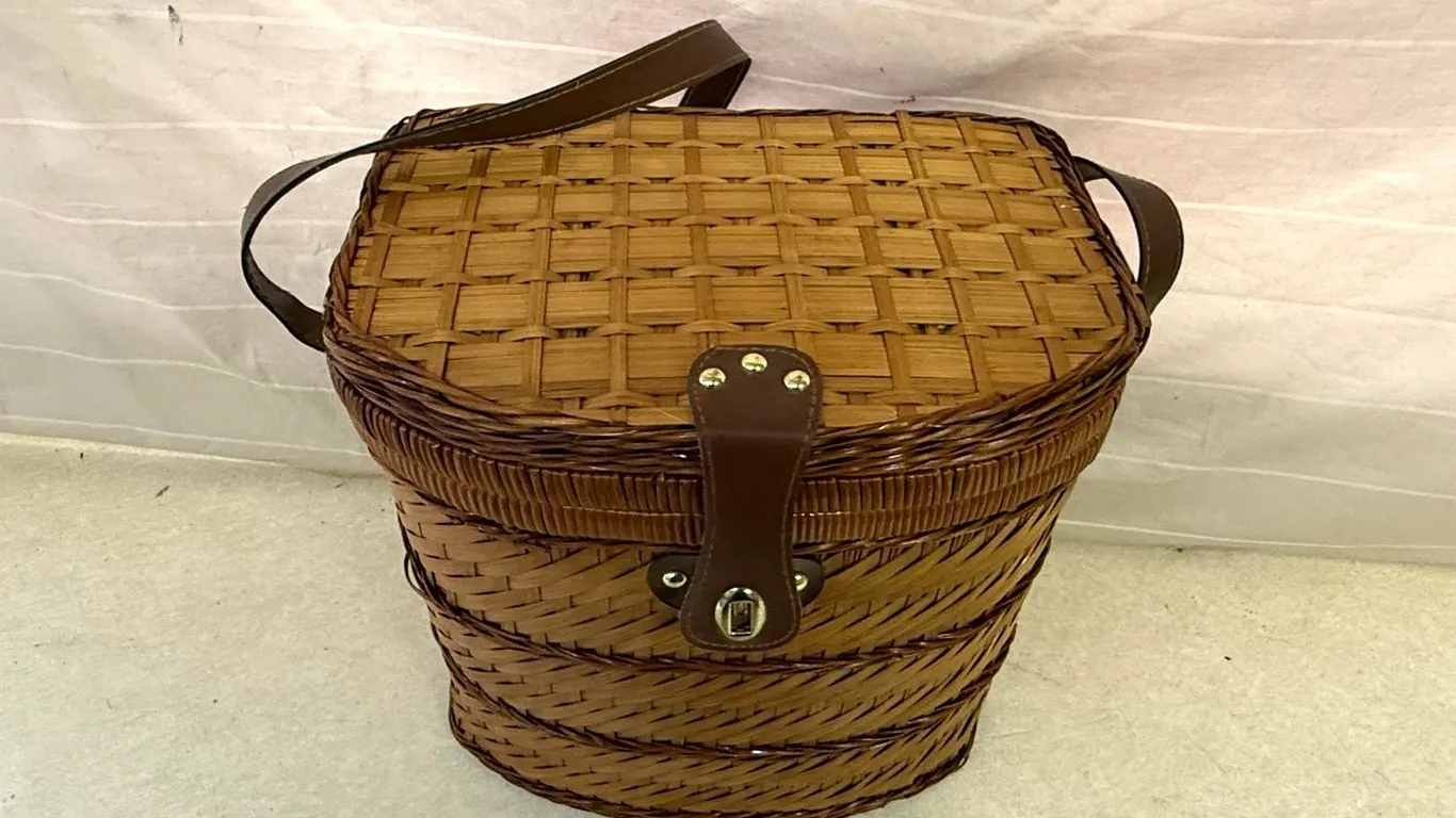 Picnic Basket and Thomasville Lazy Susan