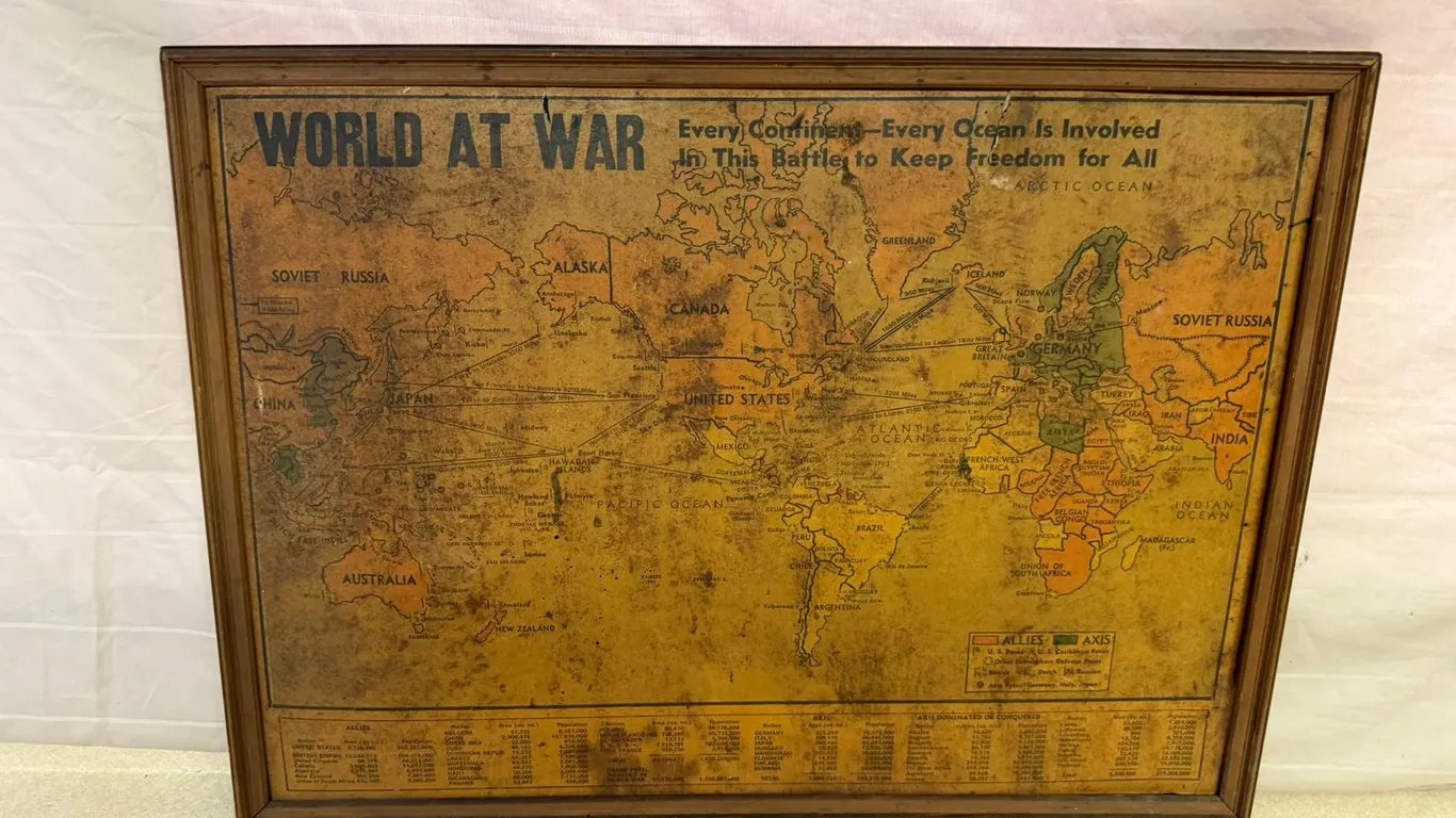 Vintage Board Game Map