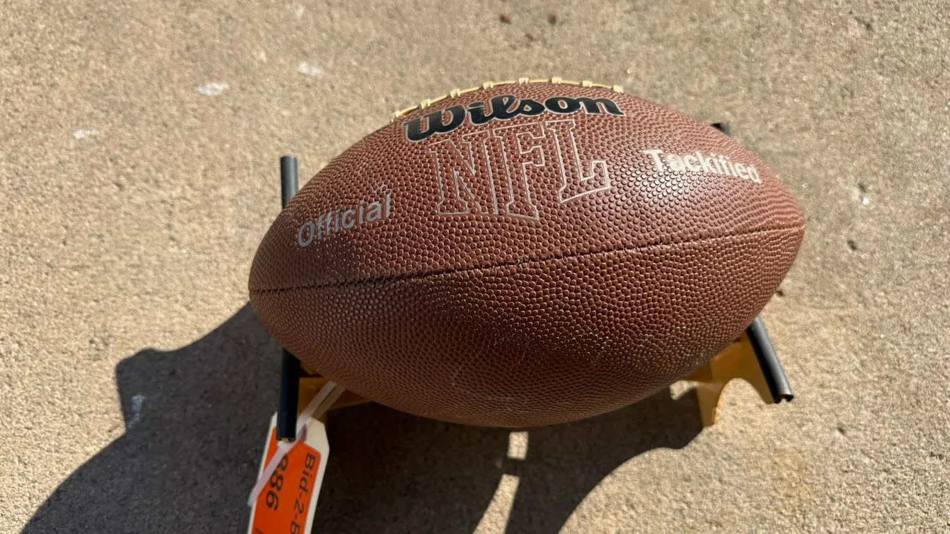 Signed Football By: Steve Hutchinson #76
