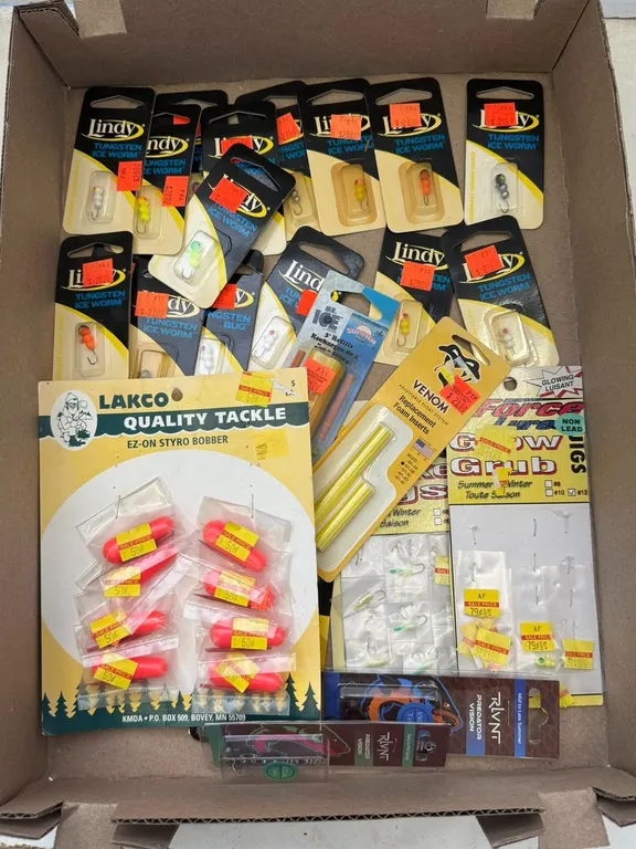 (14) Ice Worms and Assorted Fishing Tackle