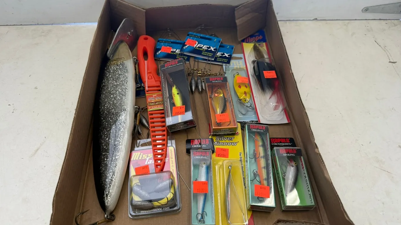 Assorted Fishing Bait and Tackle