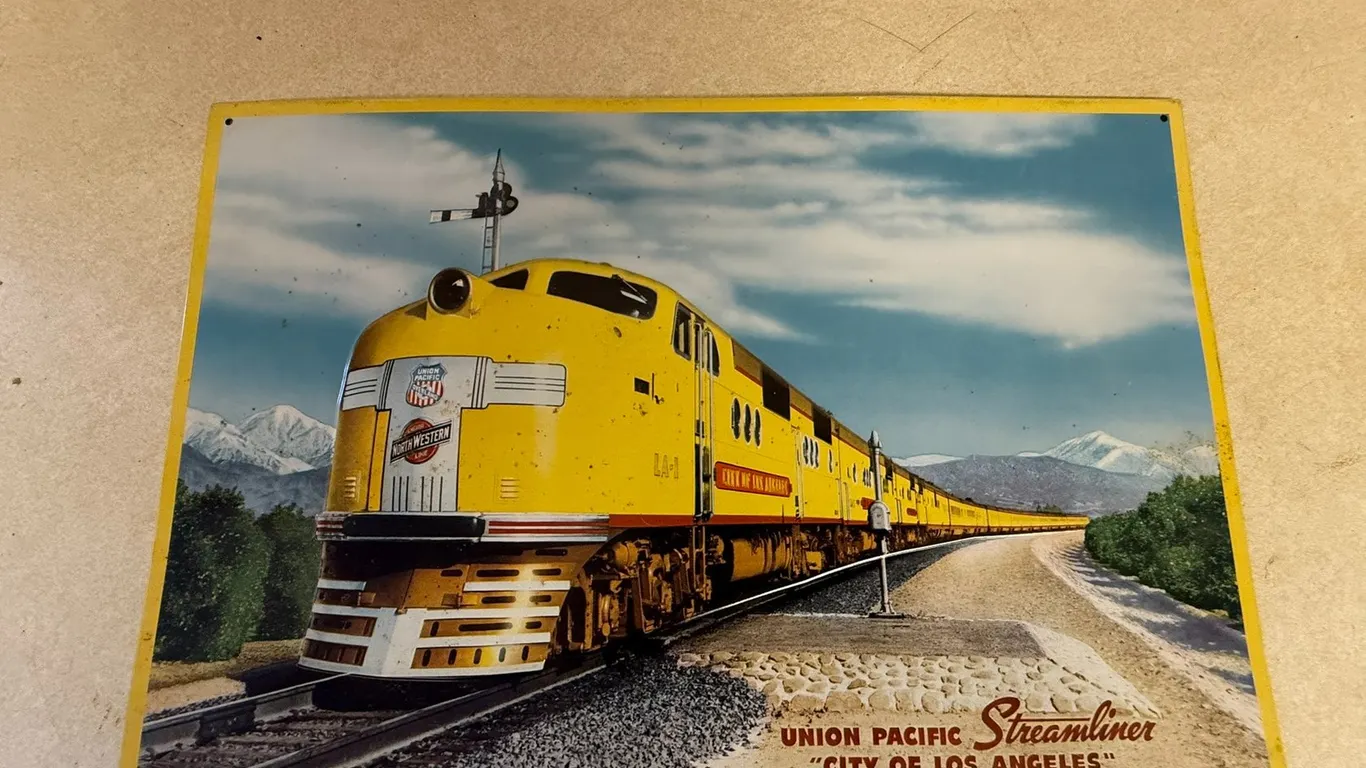 Union Pacific Streamliner Metal Sign