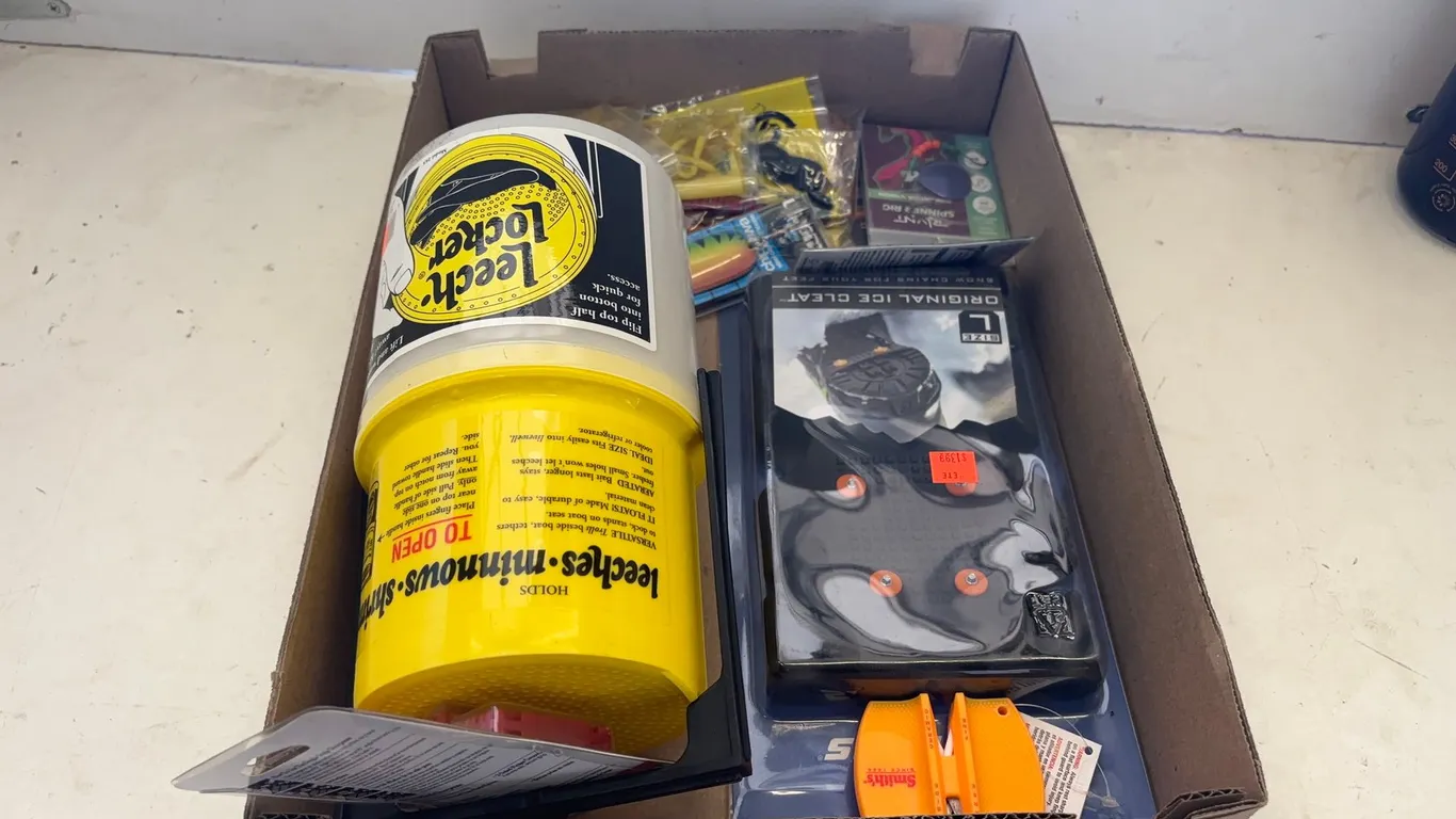 Leech Locker and Assorted Fishing Supplies