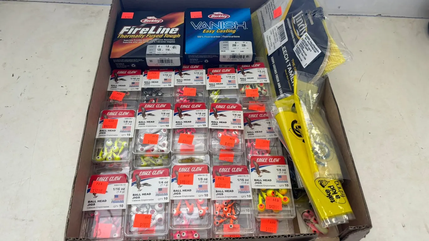 Large Quantity Fishing Jigs and Supplies