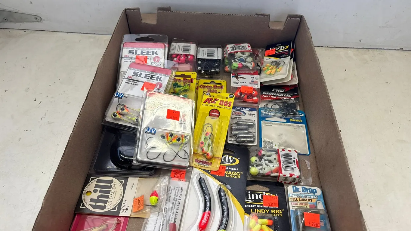 Assorted Fishing Tackle and Jig Heads