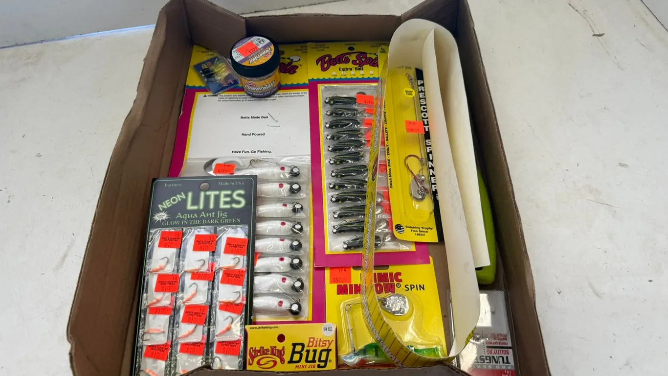 (35) Lures, Knife, and Supplies
