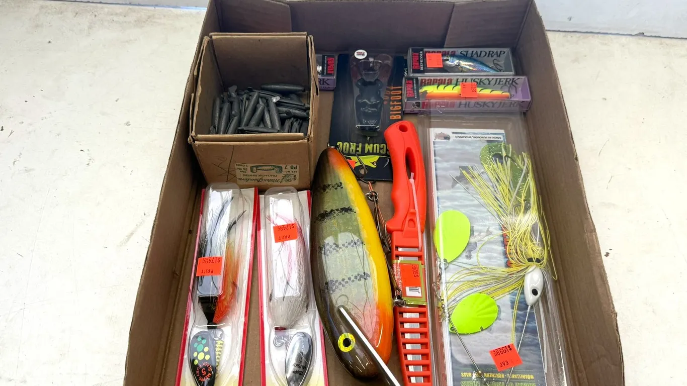 Large Luer and Assorted Fishing Supplies