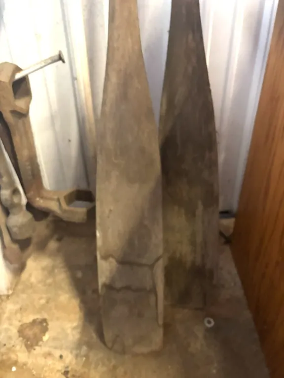 (2) Vintage Wooden Oars