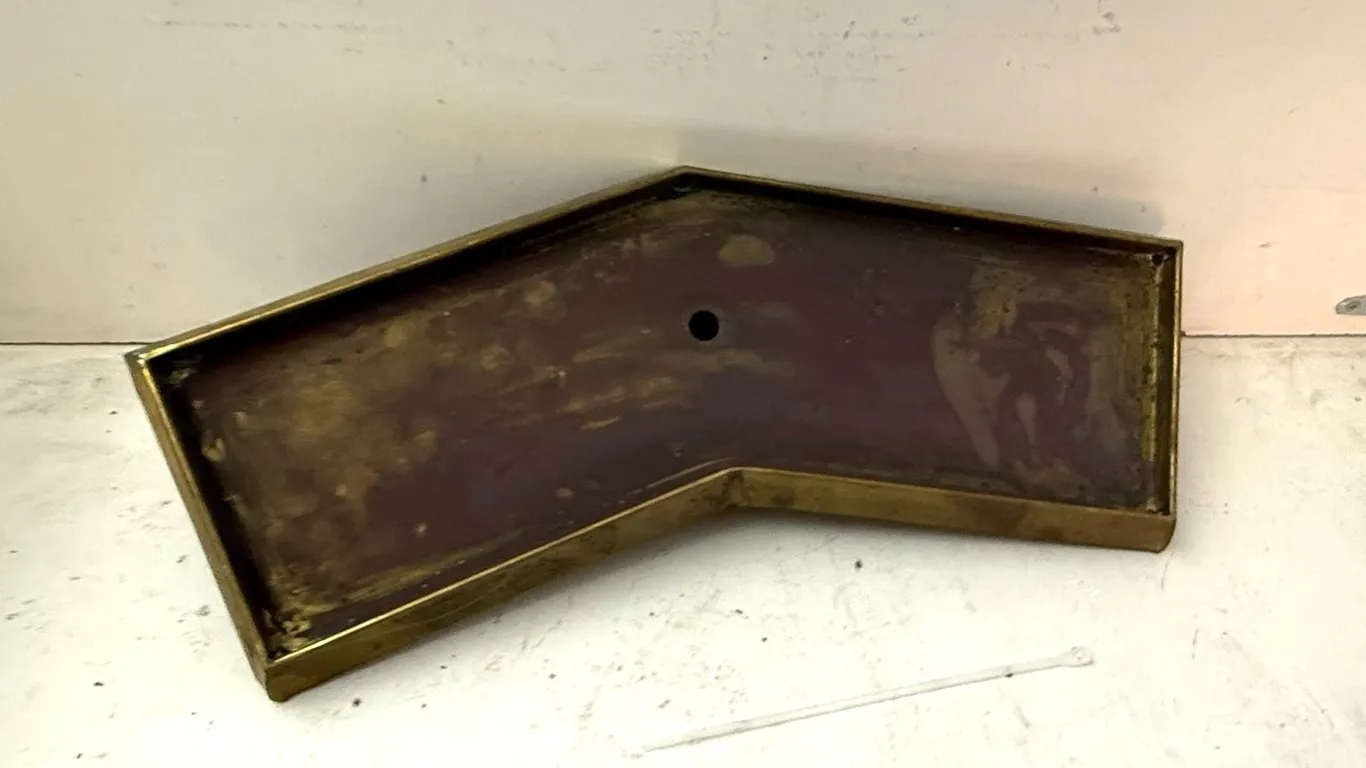 Brass Backplate from Vintage Wall Sconce Fixture