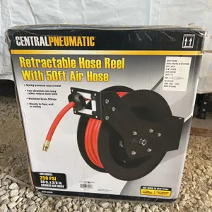 NIB Central Pneumatic Retractable Air Hose Reel