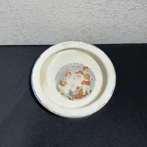 Antique Roseville Juvenile Nursery Rhyme Baby Plate – Higgledy Piggledy – No. 2407