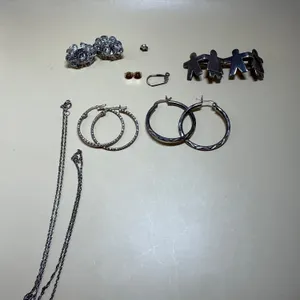 Sterling Silver & 925 Jewelry Assortment – Earrings, Brooch & Necklace
