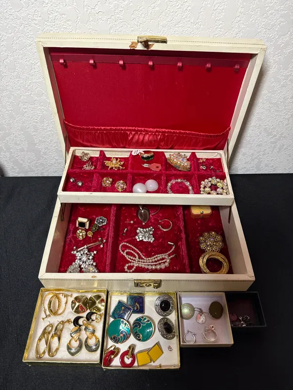 Mele Jewelry Box with Assorted Costume Jewelry