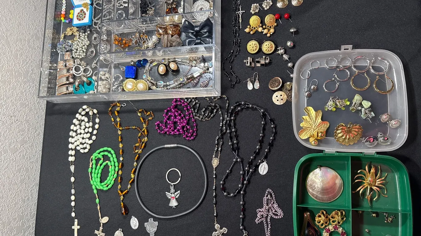 Large Assorted Costume Jewelry Lot – Necklaces, Earrings, Brooches & More