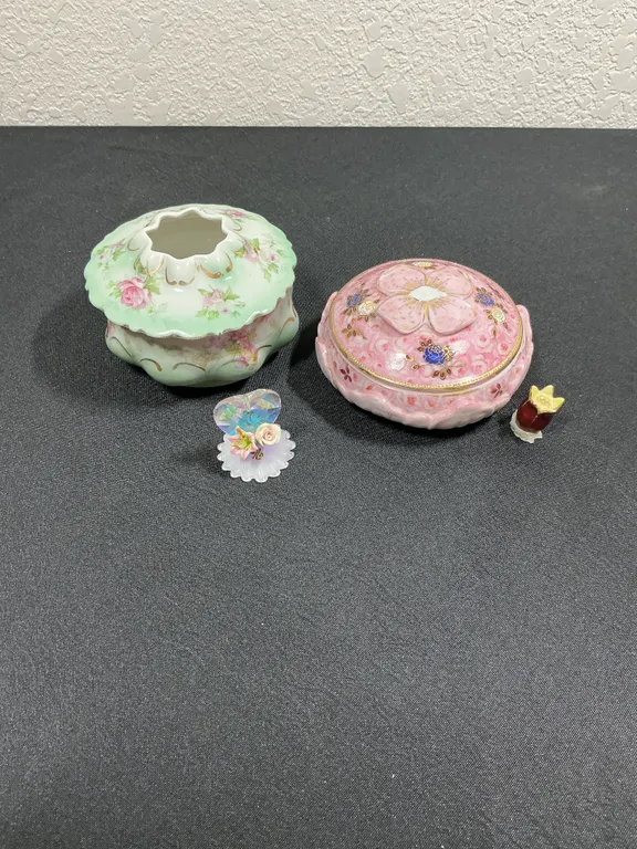 Antique M.Z. Austria Porcelain & Chikusa Occupied Japan Hand-Painted Pieces