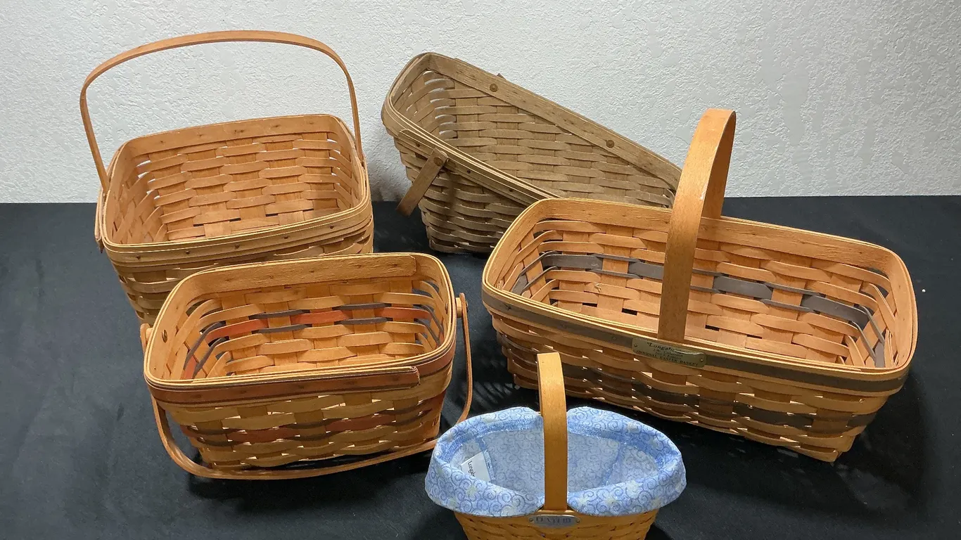Vintage Longaberger Handwoven Basket Collection – Dresden, Ohio – 1980s–2000