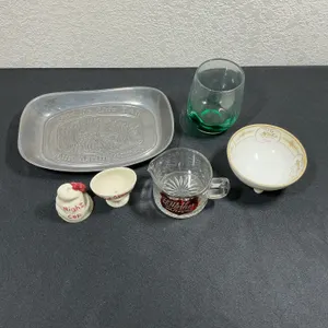 Vintage Barware & Serving Lot – Leonard Duratale, 1976 Glass & Novelty Pieces