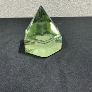 Green Glass Ship’s Deck Prism – Nautical Pyramid Form