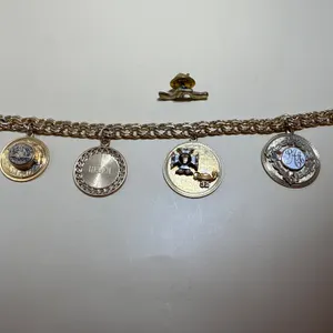 Vintage 14K SUCCO Charm Bracelet with Nursing & Personalized Charms