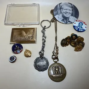 Vintage Political, Fraternal & Advertising Memorabilia Lot – Carter, Nixon, Elks & Dodge