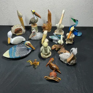 Assorted Pelican & Coastal Bird Figurines – John Perry, Glass & More