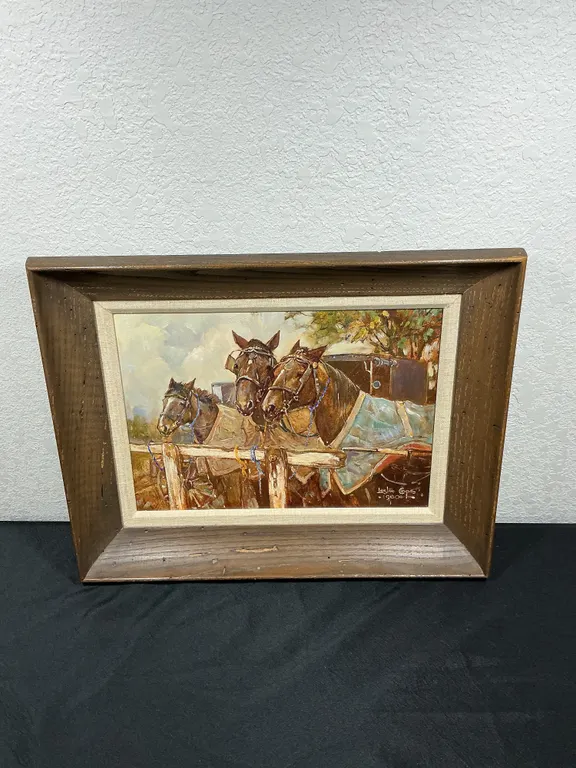 Leslie Cope “How Long Have You Been Waiting?” 1980 Textured Reproduction