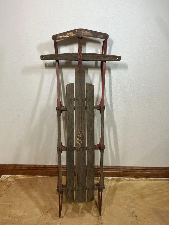 Vintage Flexible Flyer Wooden & Metal Runner Sled