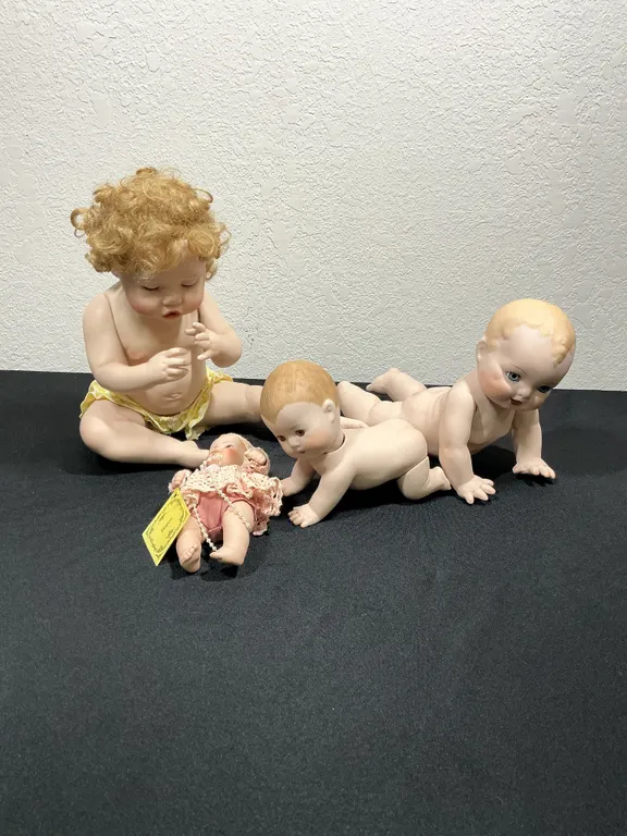 4 Vintage Porcelain Baby Dolls – Titus Tomescu, Gail & Kingsgate