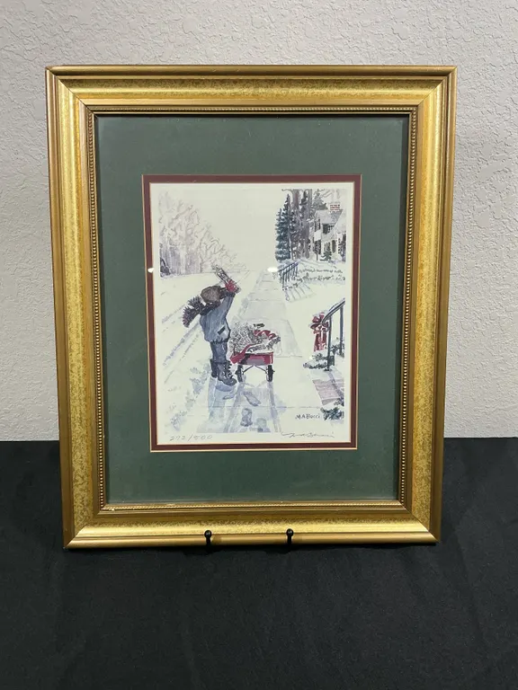 M.A. Bucci Signed Limited Edition Holiday Print – 272/500