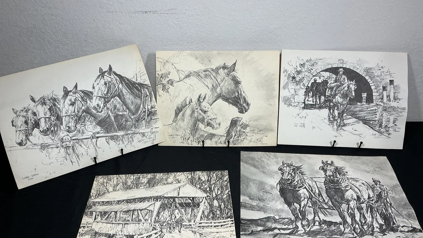 Leslie Cope Limited Edition Lithographic Prints – Lot of 5