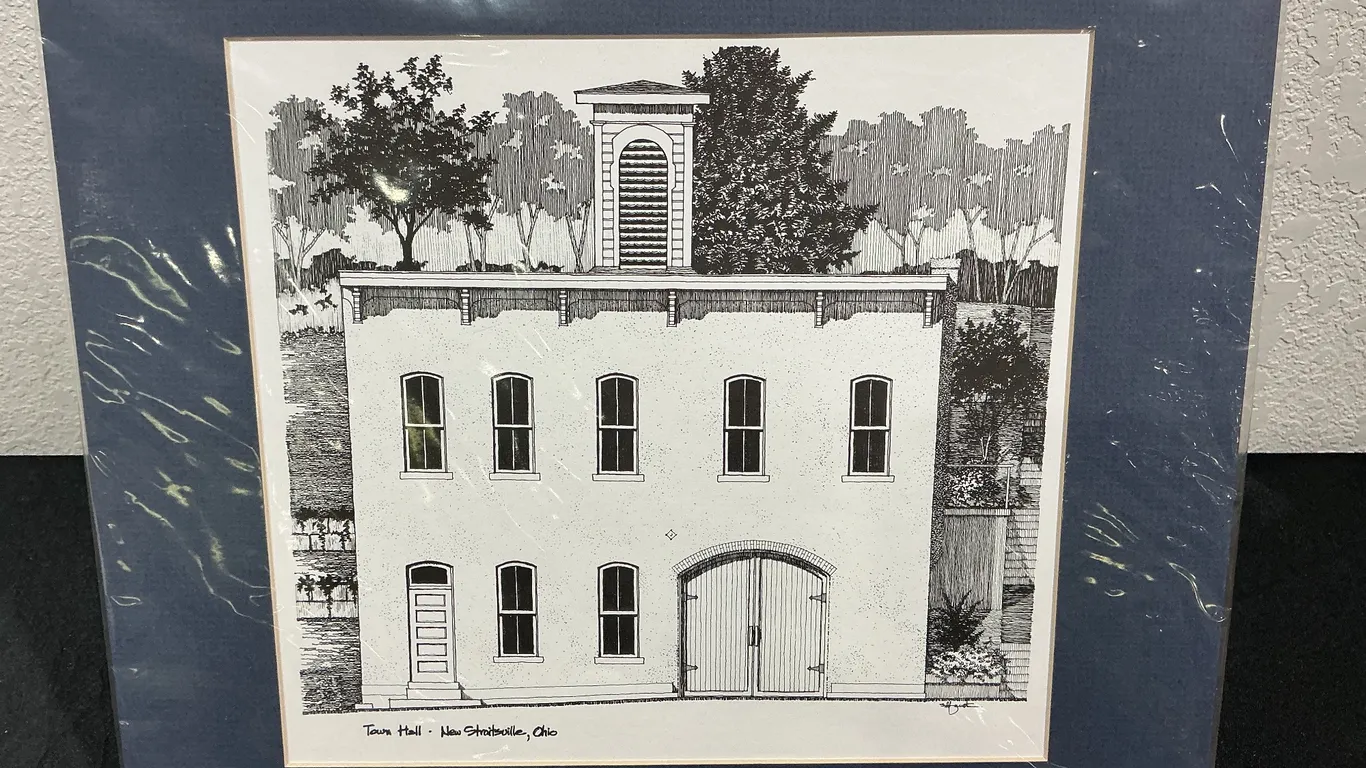 New Straitsville Town Hall – “Little Cities of Black Diamonds” Framed Print