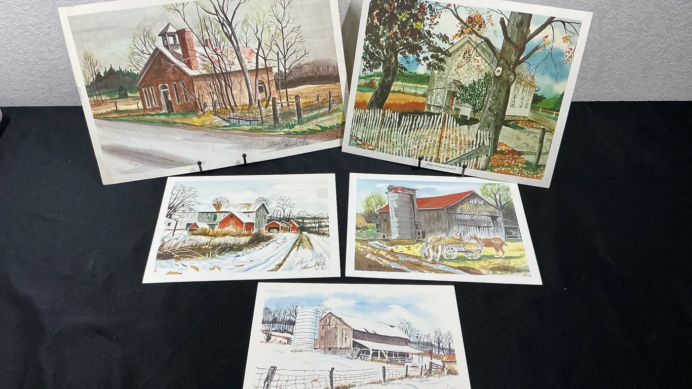 Thomas E. Wolfe Limited Edition Ohio Art Prints – Lot of 5