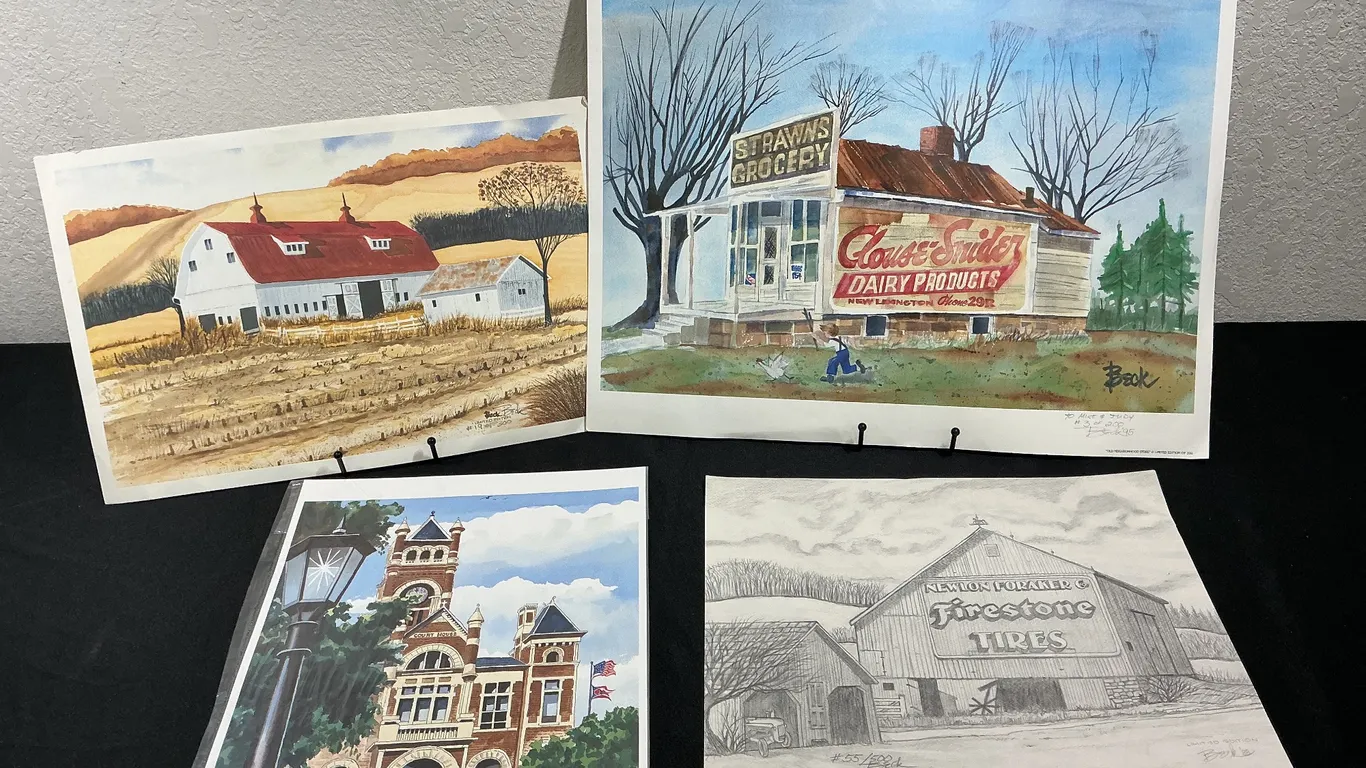 Beck Limited Edition Ohio Landmark & Rural Prints – Lot of 4