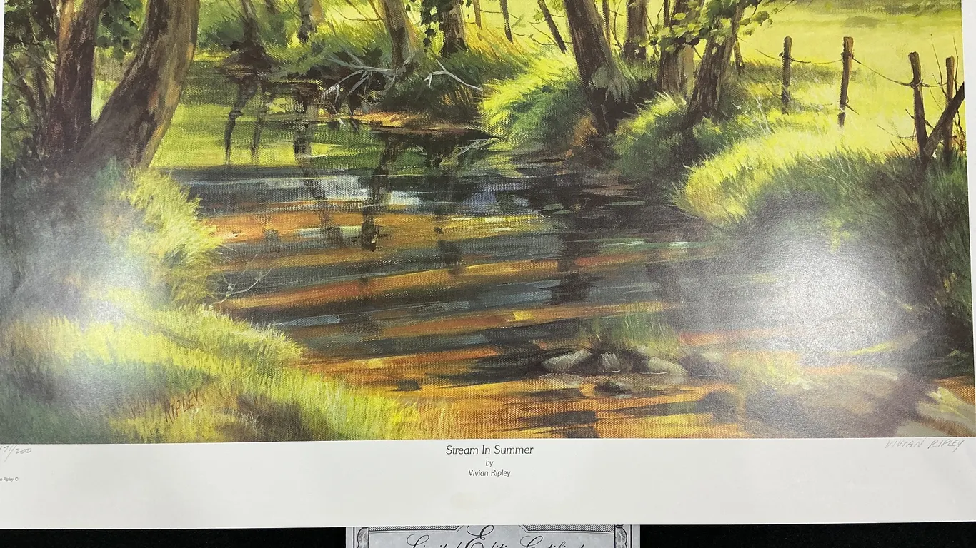 Vivian Ripley “Stream in Summer” Limited Edition Signed Print 171/200