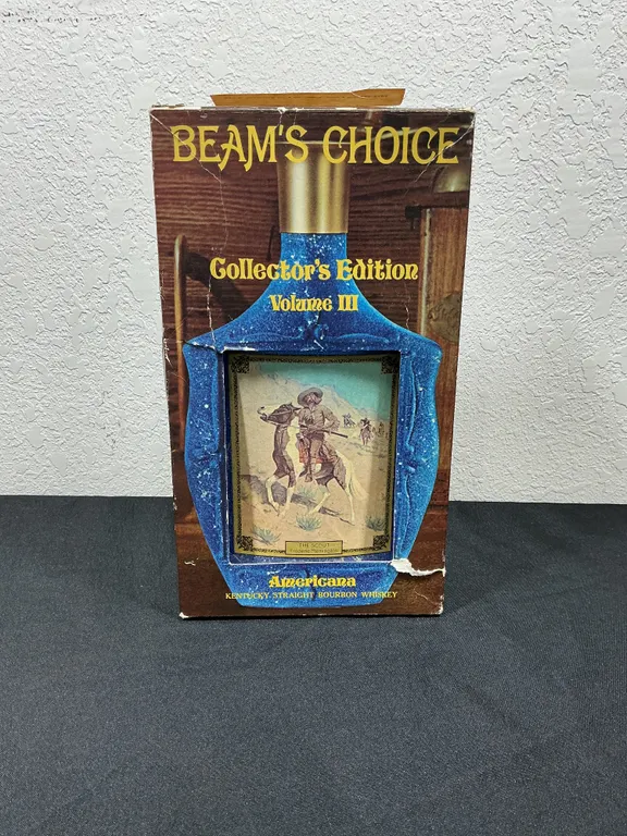 1968 Beam’s Choice Collector’s Edition Vol. III Frederic Remington Decanter – Empty