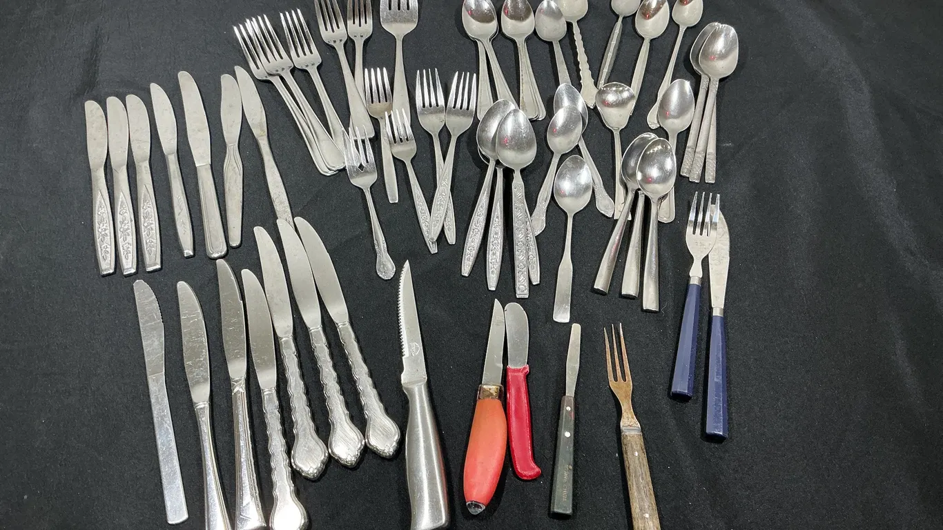 Large Assorted Vintage Flatware & Utensil Lot
