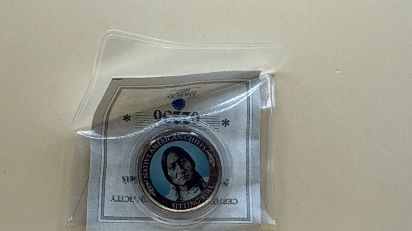 American Mint Sitting Bull Native American Chiefs Collectible