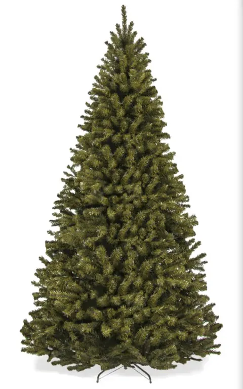 Artificial Christmas Tree, 9ft Premium Unlit Realistic Spruce Holiday Décor w/Dense Branches, Easy A
