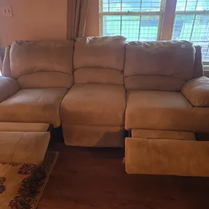 Berkline brand double reclining three sofa couch