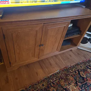54 in wooden TV stand