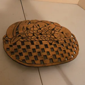 Copper plated basket trivet